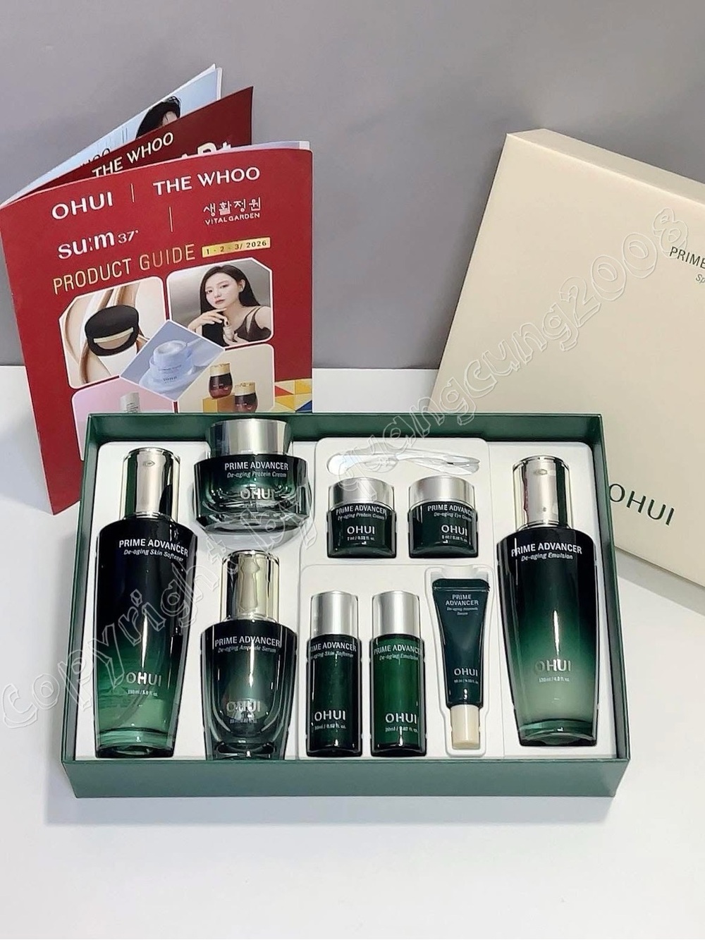 OHUI Prime Advancer De-aging 4pcs Special Set 9 items K-beauty O HUI